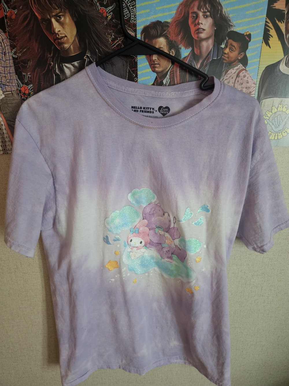 Hello Kitty & Friends X Care Bears Lavender Tie-Dye Graphic Tee
